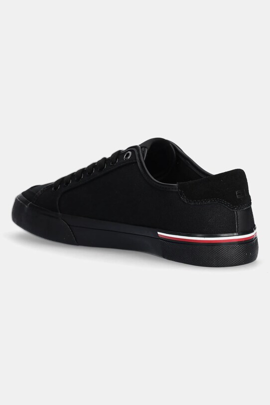 Boty Sneakers boty Tommy Hilfiger CORE CORPORATE VULC CANVAS FM0FM05398 černá