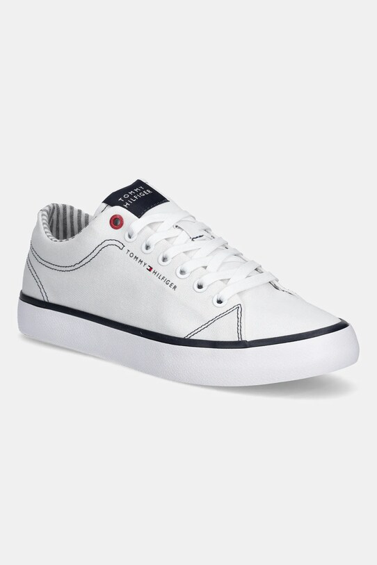 Πάνινα παπούτσια Tommy Hilfiger TH HI VULC LOW CORE ITHACA λευκό FM0FM05397