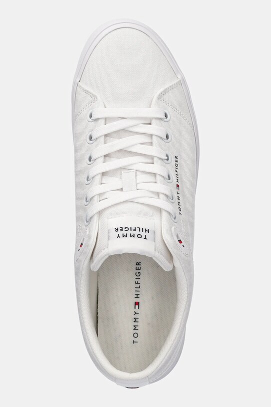 Tommy Hilfiger sportcipő TH HI VULC LOW CORE CANVAS fehér FM0FM05396