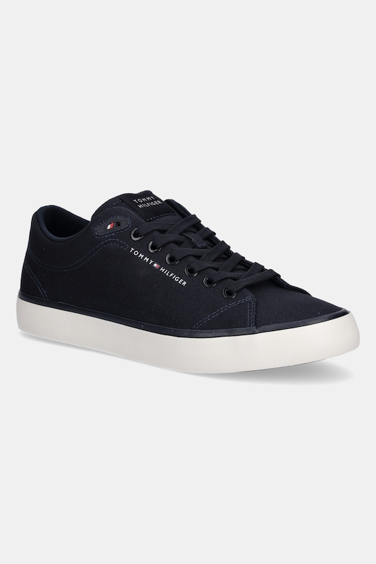 Ниски кецове Tommy Hilfiger TH HI VULC LOW CORE CANVAS Planet friendly тъмносин FM0FM05396