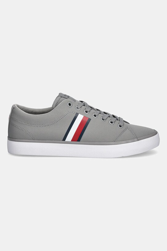 Tommy Hilfiger tenisówki TH HI VULC LOW CORE STRIPES MESH FM0FM05393 szary SS25