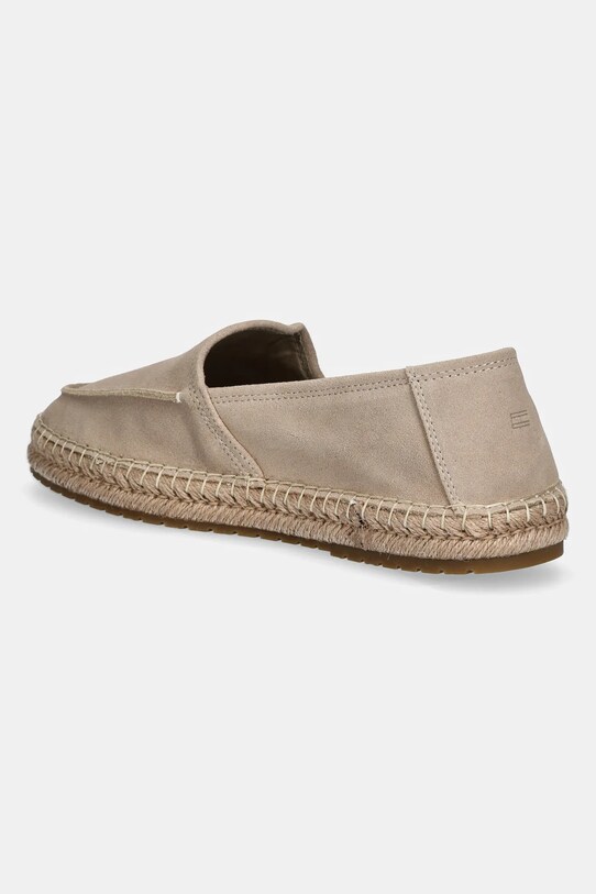 Boty Semišové espadrilky Tommy Hilfiger HILFIGER FLEX ESPA SUEDE LOAFER FM0FM05392 béžová