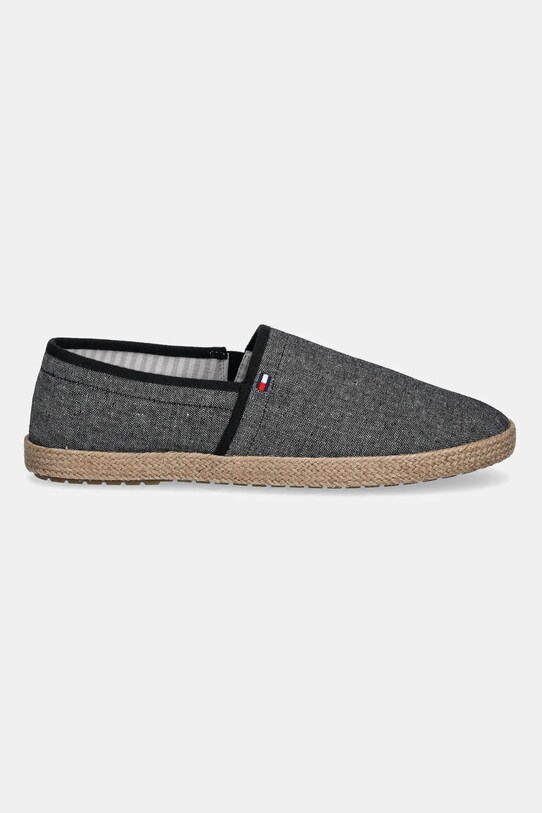 Еспадрили Tommy Hilfiger HILFIGER CHAMBRAY ESPADRILLE FM0FM05391 черен SS25