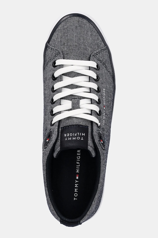 Tenisice Tommy Hilfiger TH HI VULC LOW CORE CHAMBRAY mornarsko plava FM0FM05389