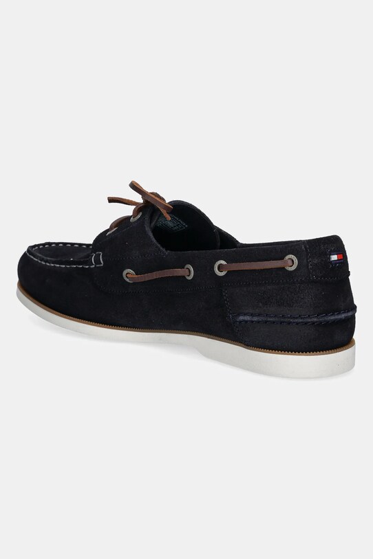 Obuwie Tommy Hilfiger mokasyny zamszowe TH BOAT SHOE CORE SUEDE FM0FM05387 granatowy