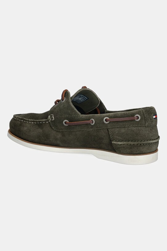 Обувь Замшевые мокасины Tommy Hilfiger TH BOAT SHOE CORE SUEDE FM0FM05387 зелёный