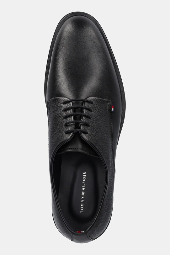 Шкіряні туфлі Tommy Hilfiger CORE HILFIGER LEATHER SHOE чорний FM0FM05375