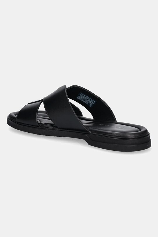 Încălțăminte Tommy Hilfiger slapi de piele PREMIUM HILFIGER SLIPON LH SAND FM0FM05357 negru