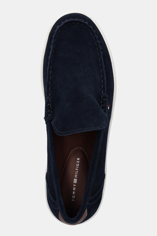 Замшеві мокасини Tommy Hilfiger MODERN LIGHT HYBRID SUEDE LOAFER темно-синій FM0FM05354