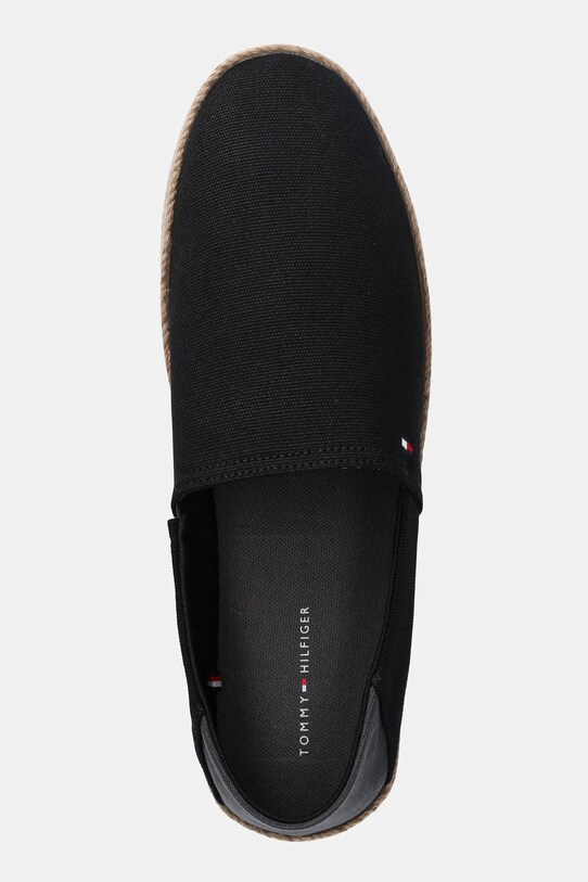 Tommy Hilfiger espadryle HILFIGER ESPADRILLE CORE TEXTILE czarny FM0FM05353