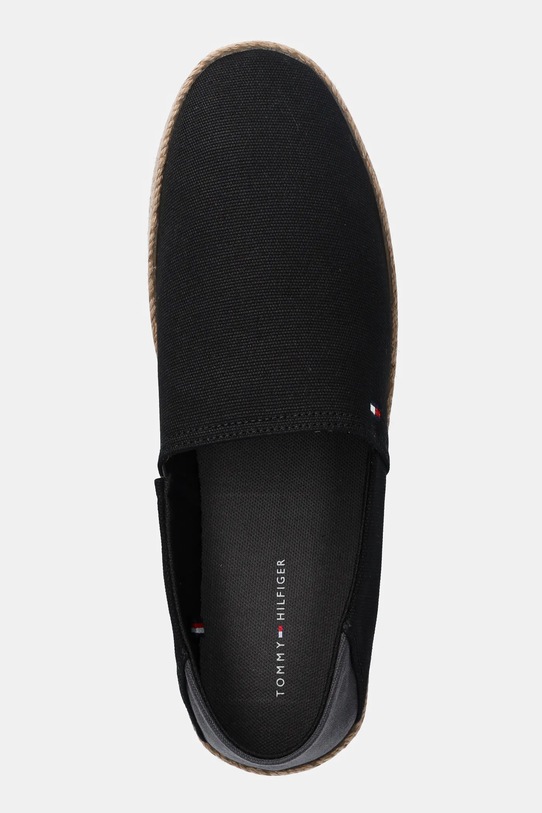 Espadrile Tommy Hilfiger HILFIGER ESPADRILLE CORE TEXTILE crna FM0FM05353