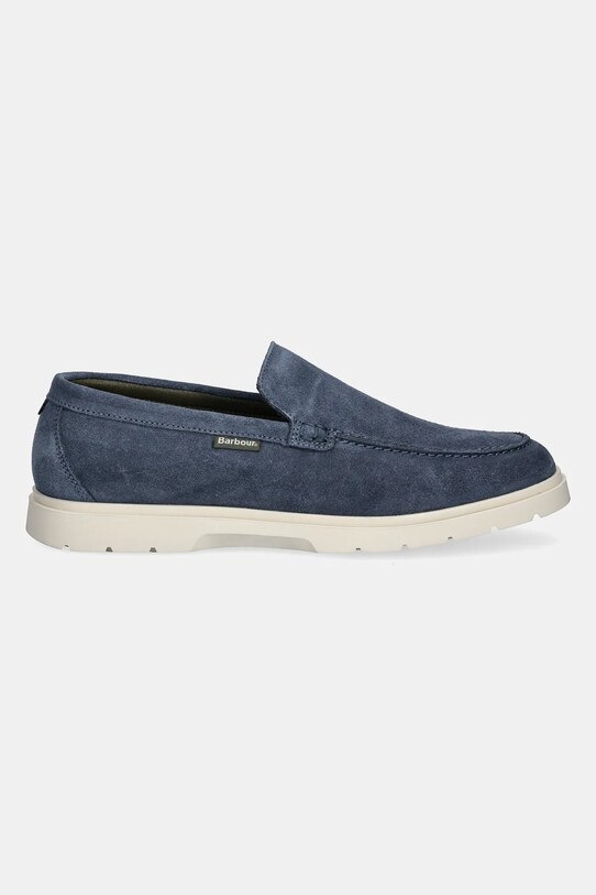 Barbour mocasini din piele intoarsa Carty MFO0797BL72 bleumarin SS25