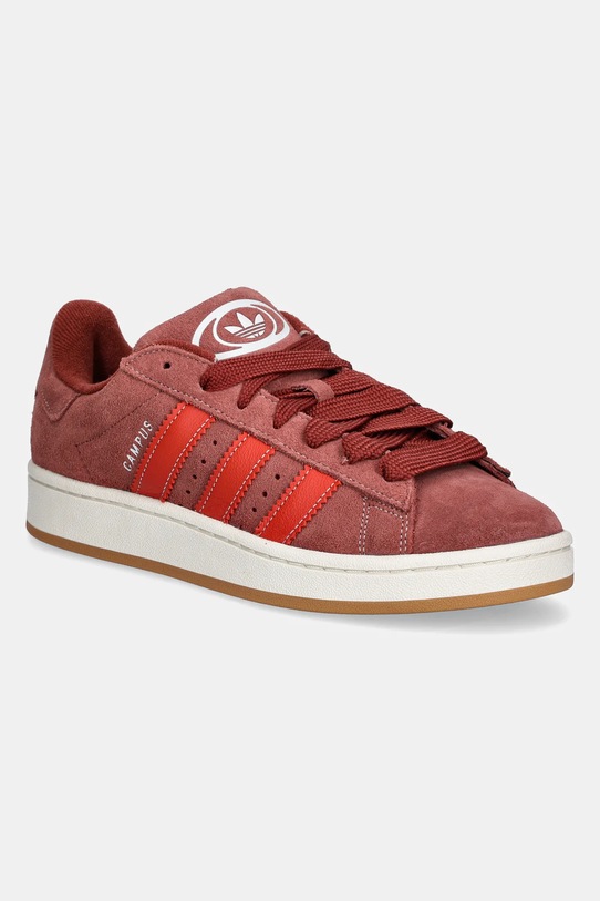 Велурени маратонки adidas Originals Campus 00s ниска бордо JH8790