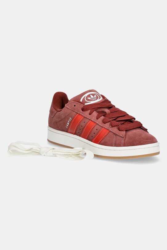 Велурени маратонки adidas Originals Campus 00s JH8790 бордо