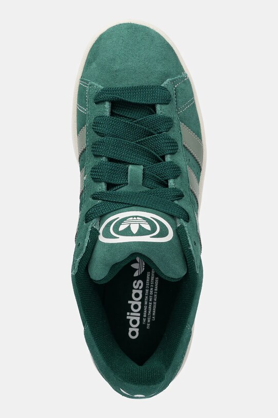 adidas Originals sneakers din piele intoarsă Campus 00s verde JH8794