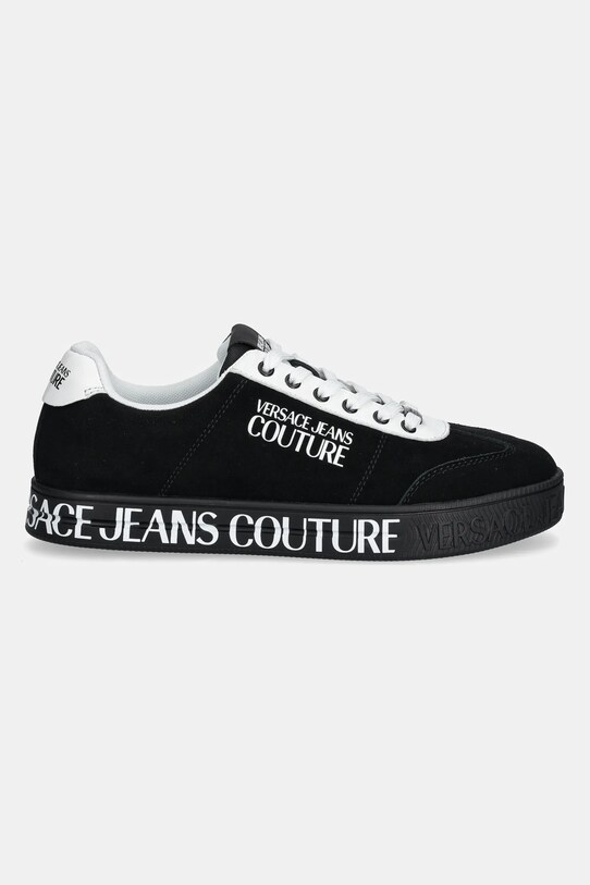 Замшевые кроссовки Versace Jeans Couture 78YA3SK6.ZPB02.899 чёрный SS25