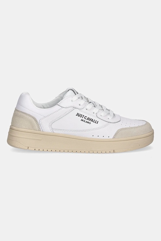 Just Cavalli sneakers din piele 78QA3SM8ZPA90003 alb SS25