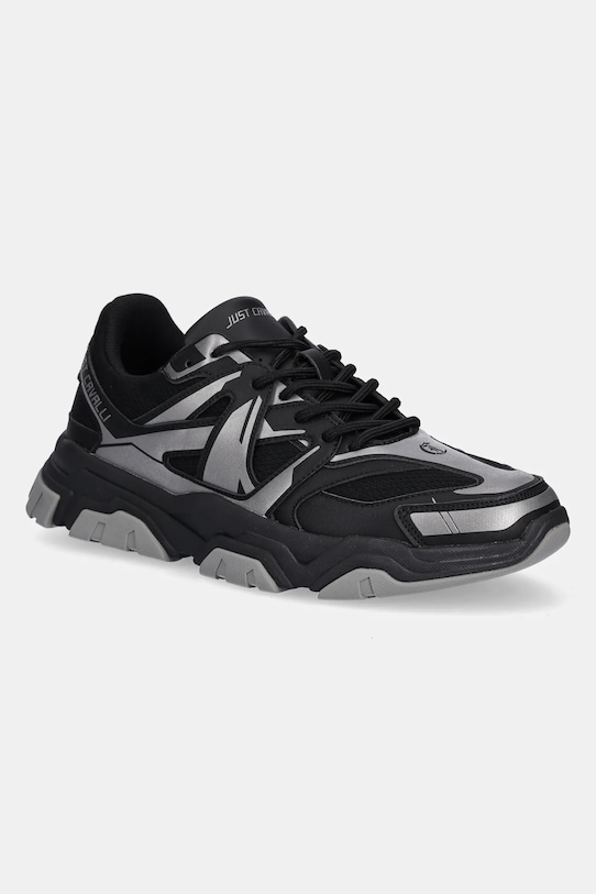 Just Cavalli sneakers textil negru 78QA3SH6ZSC49899
