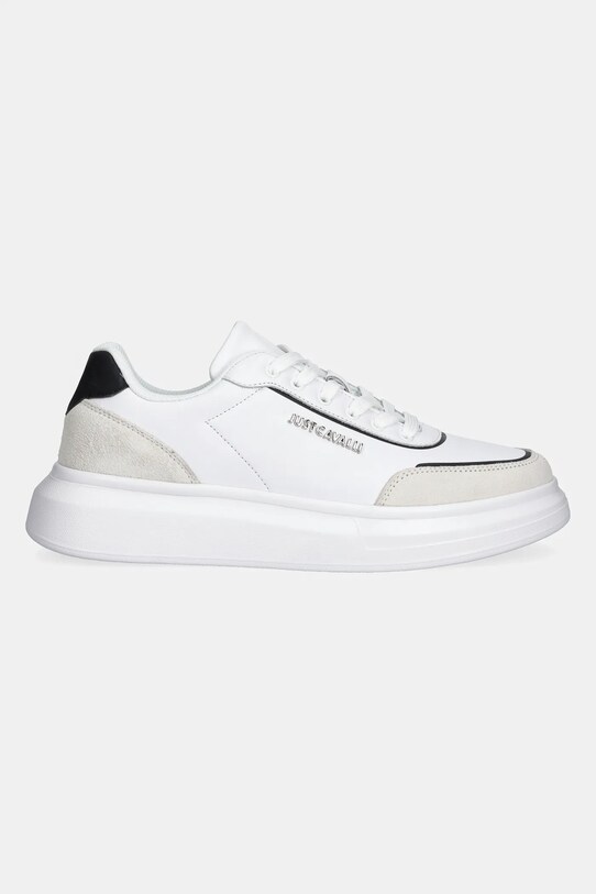 Just Cavalli sneakersy skórzane 78QA3SBDZPA94003 biały SS25