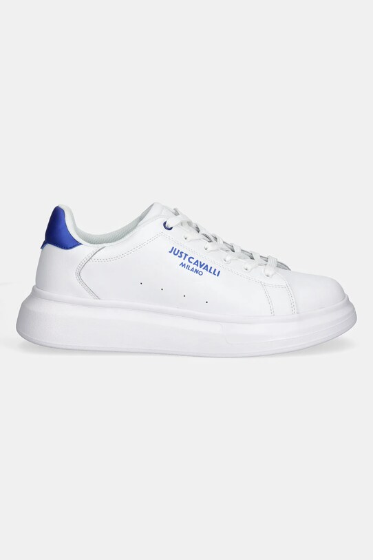 Just Cavalli bőr sportcipő 78QA3SBFZPA96003 fehér SS25