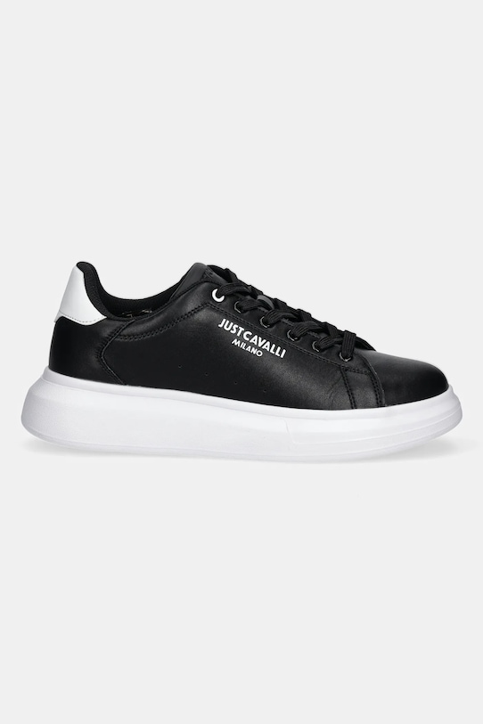 Just Cavalli sneakers din piele 78QA3SBFZPA96899 negru SS25