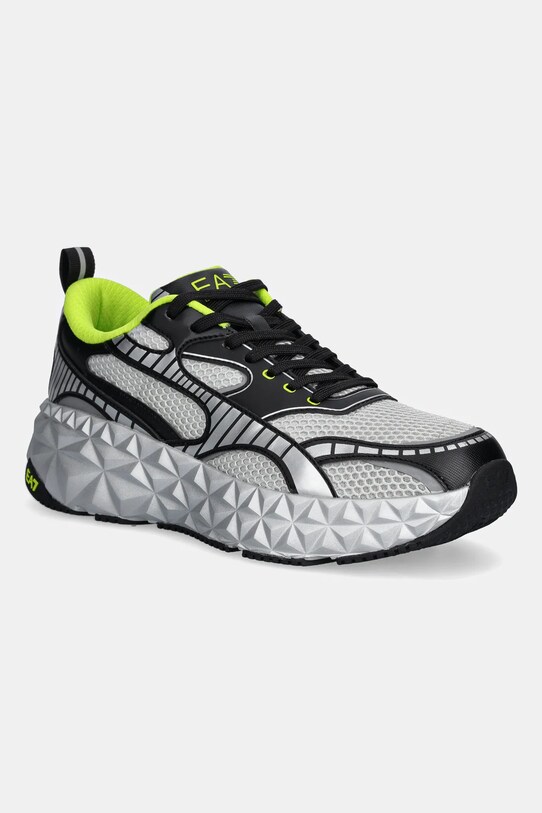 Sneakers boty EA7 Emporio Armani textilní šedá XK431.X8X238