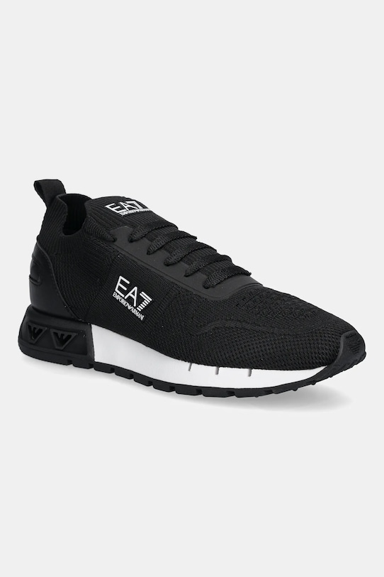 Tenisky EA7 Emporio Armani přírodní kůže černá XK373.X8X171