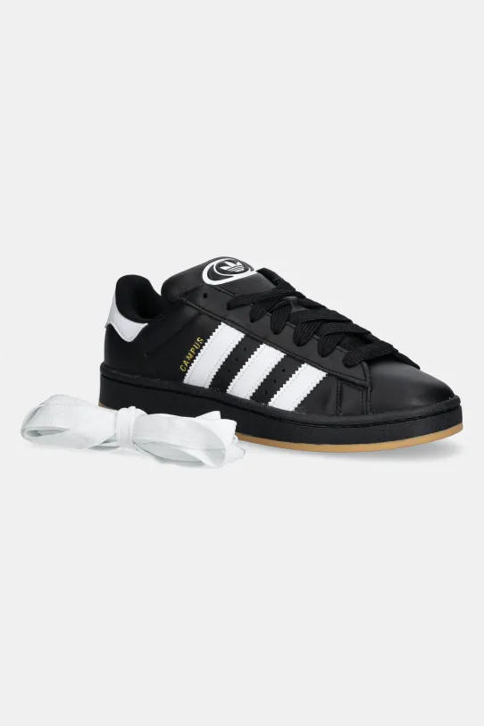 Kožené sneakers boty adidas Originals Campus 00s JP9997 černá