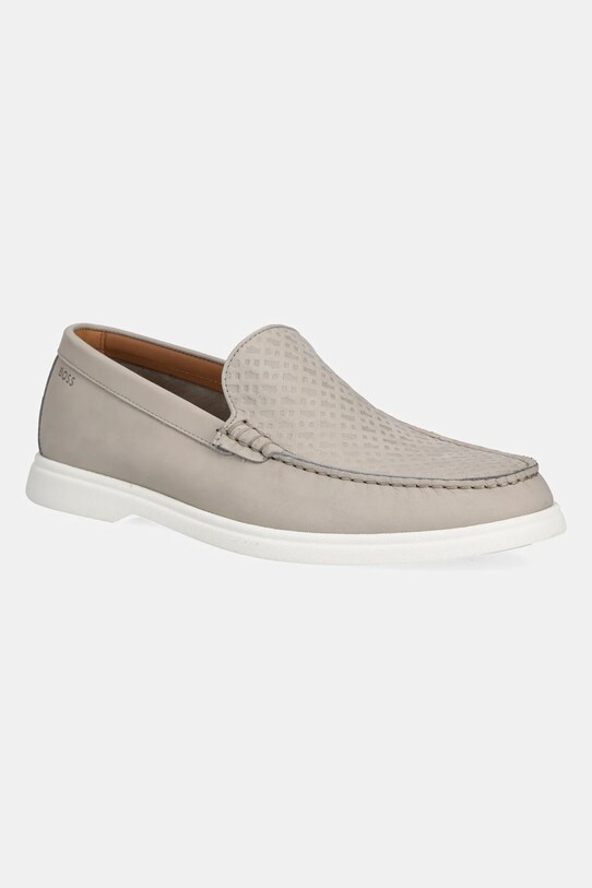 BOSS mocasini din nubuc Sienne elegant bej 50541738.269