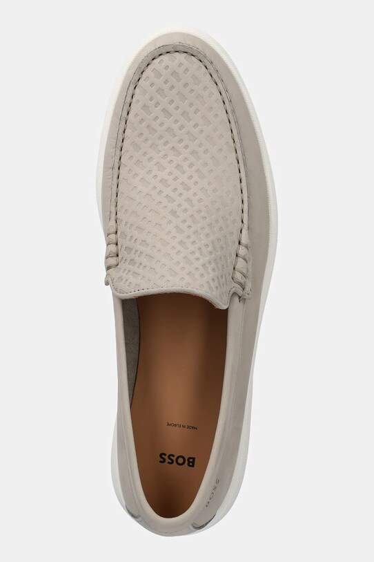 BOSS mocasini din nubuc Sienne bej 50541738.269