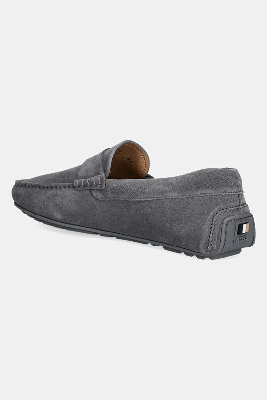 Încălțăminte BOSS mocasini din piele intoarsa Noel 50541750.035 gri