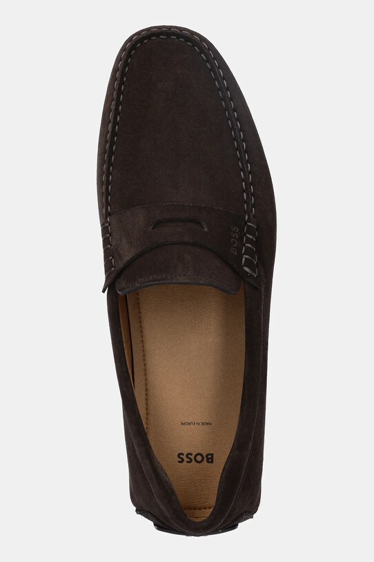 Mokasinke od brušene kože BOSS Noel smeđa 50541750.201