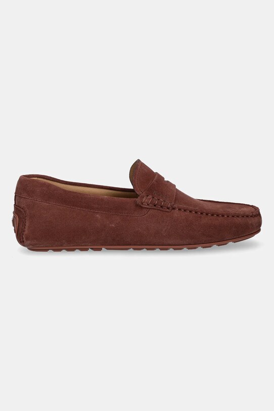 BOSS mocasini din piele intoarsa Noel 50541750.224 burgundia SS25