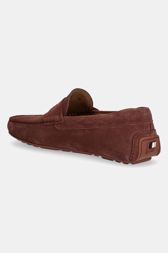 Încălțăminte BOSS mocasini din piele intoarsa Noel 50541750.224 burgundia