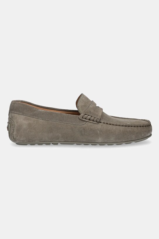 BOSS mocasini din piele intoarsa Noel 50541750.342 verde SS25
