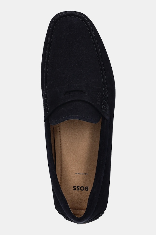 BOSS mocasini din piele intoarsa Noel bleumarin 50541750.401