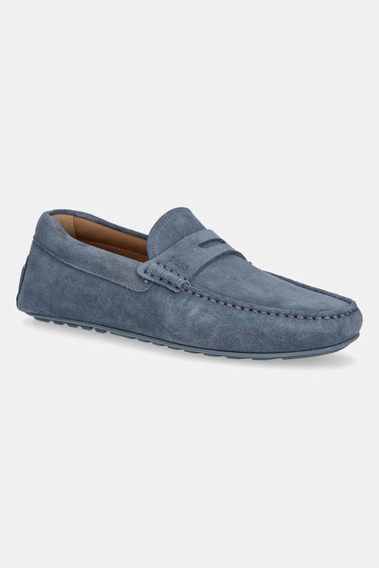 BOSS mocasini din piele întoarsă Noel piele întoarsă albastru 50541750.460