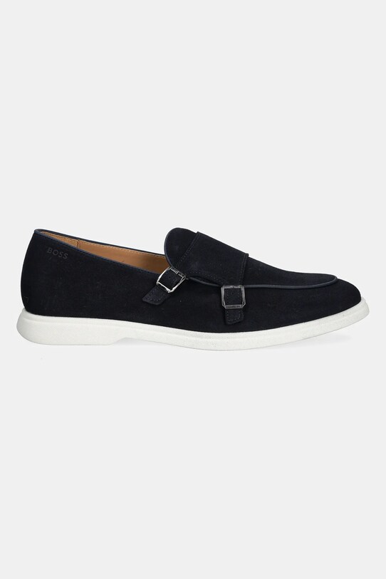 BOSS mocasini din piele intoarsa Sienne 50541760.401 bleumarin SS25