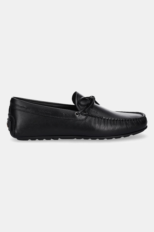 BOSS mocasini de piele Noel 50541771.001 negru SS25