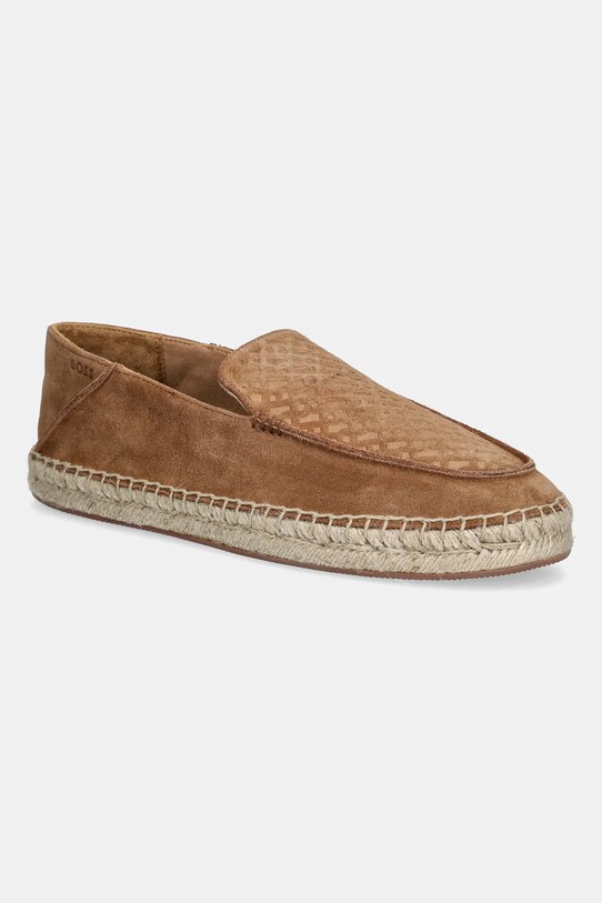 BOSS espadrile din piele intoarsa Madeira maro 50541781.212