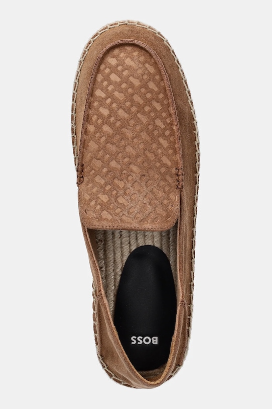 BOSS espadrile din piele intoarsa Madeira maro 50541781.212