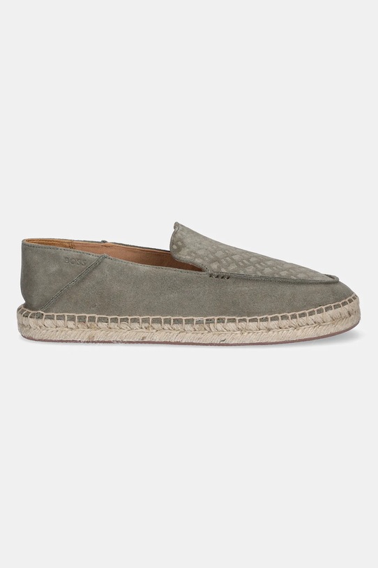 BOSS espadrile din piele intoarsa Madeira 50541781.342 verde SS25