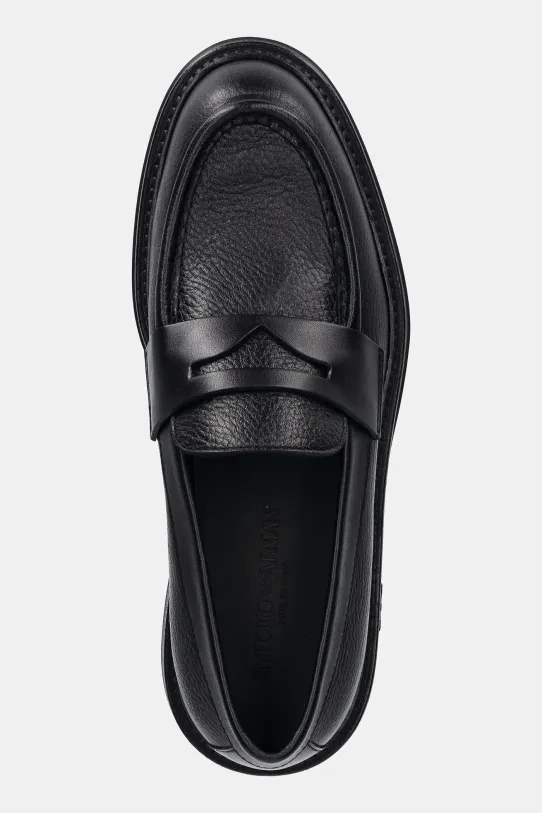 Emporio Armani mocasini de piele negru X4A190.XR207.K001