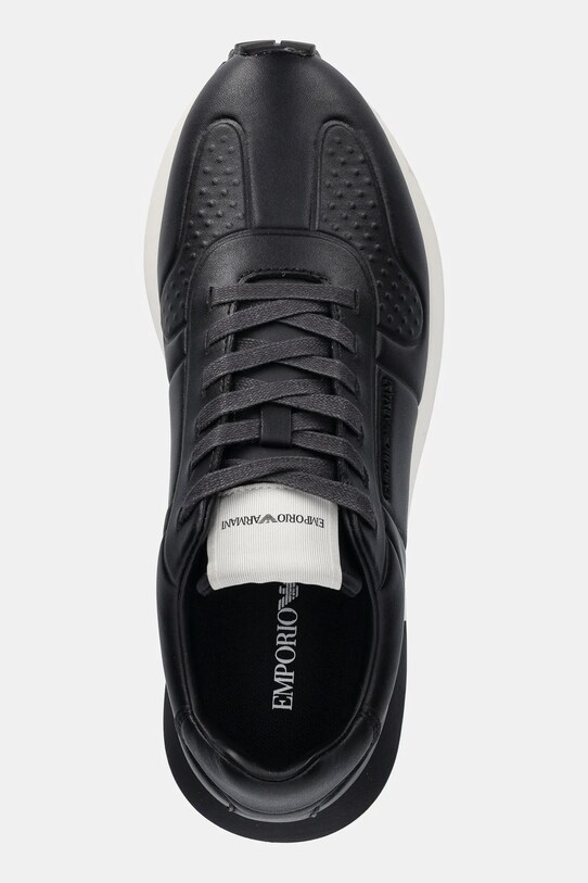 Шкіряні кросівки Emporio Armani чорний X4X684.XR323.00002