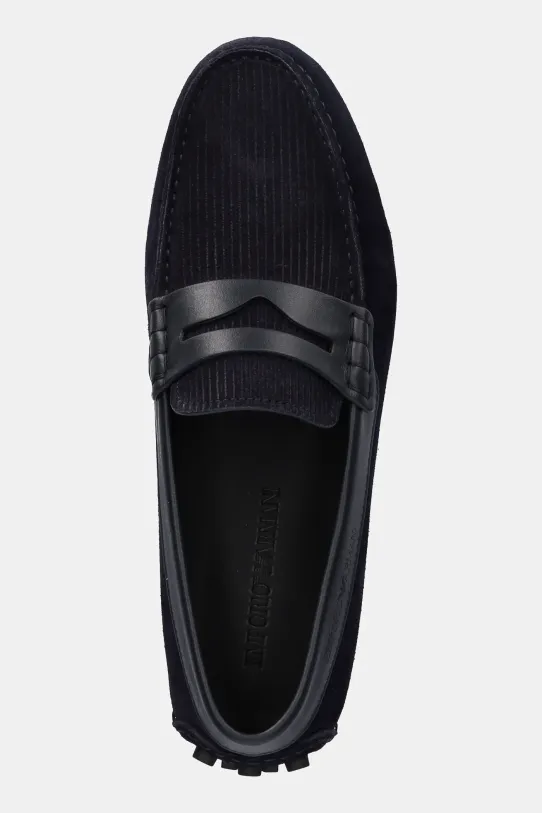 Emporio Armani mokasyny nubukowe granatowy X4B152.XR350.S440