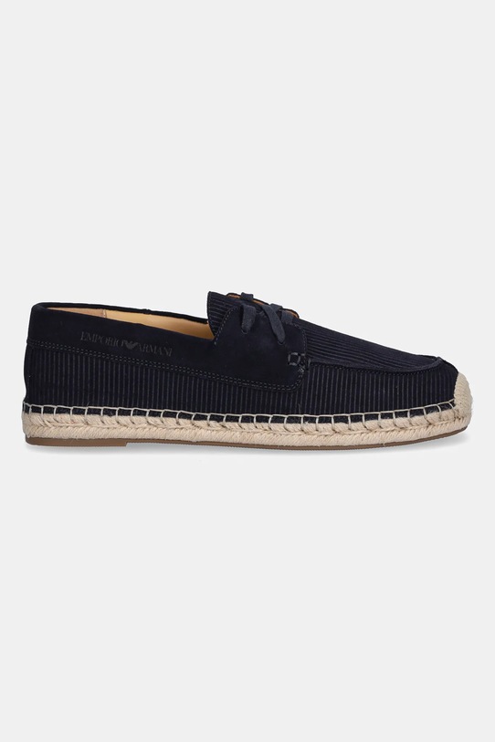 Emporio Armani espadryle zamszowe X4S032.XR339.N151 granatowy SS25