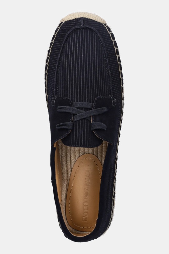 Emporio Armani espadryle zamszowe granatowy X4S032.XR339.N151