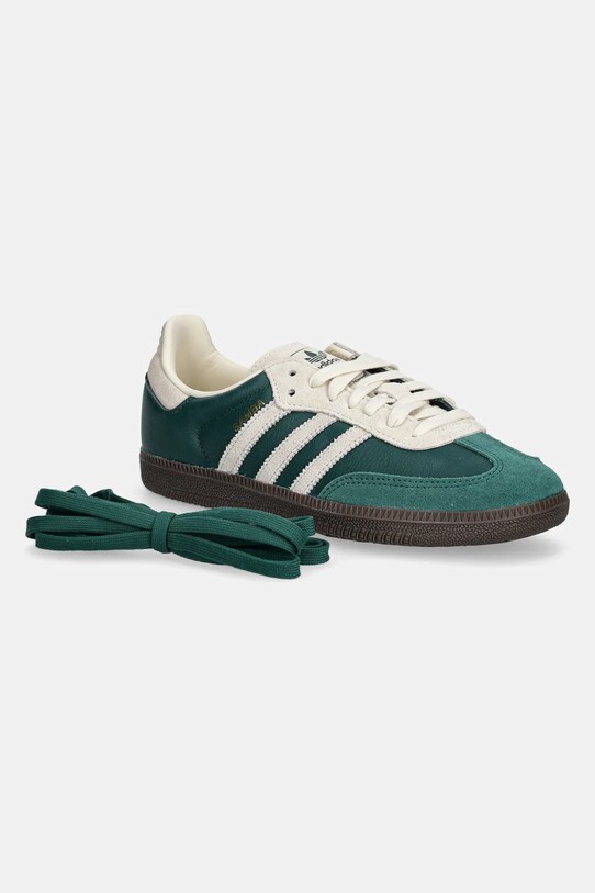 Kožne tenisice adidas Originals Samba OG JI3215 zelena