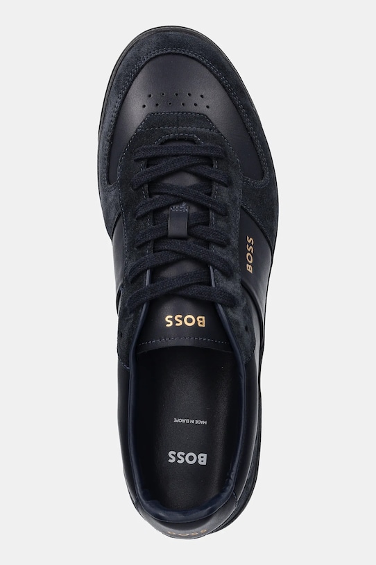 BOSS bőr sportcipő Brandon sötétkék 50522850401