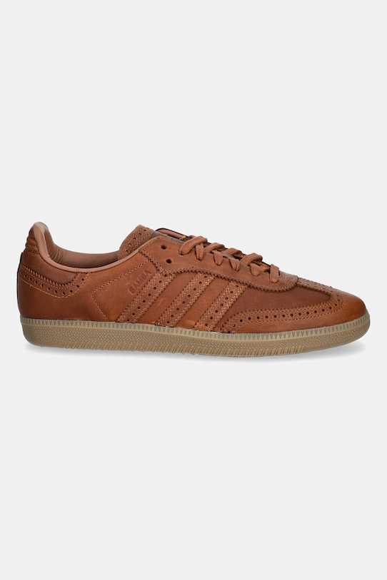 Шкіряні кросівки adidas Originals Samba OG JI3232 коричневий SS25